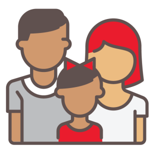 family icon representing autism