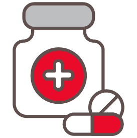 pill bottle symbolizing substance use